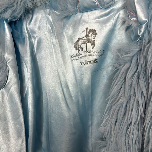 Taylor Swift “Lavender Haze” Inspired Shaggy Blue Jacket. Size Small. - Picture 7 of 7